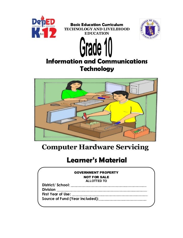 Tle-ict-computer Hardware Servicing Grade 9 Pdf